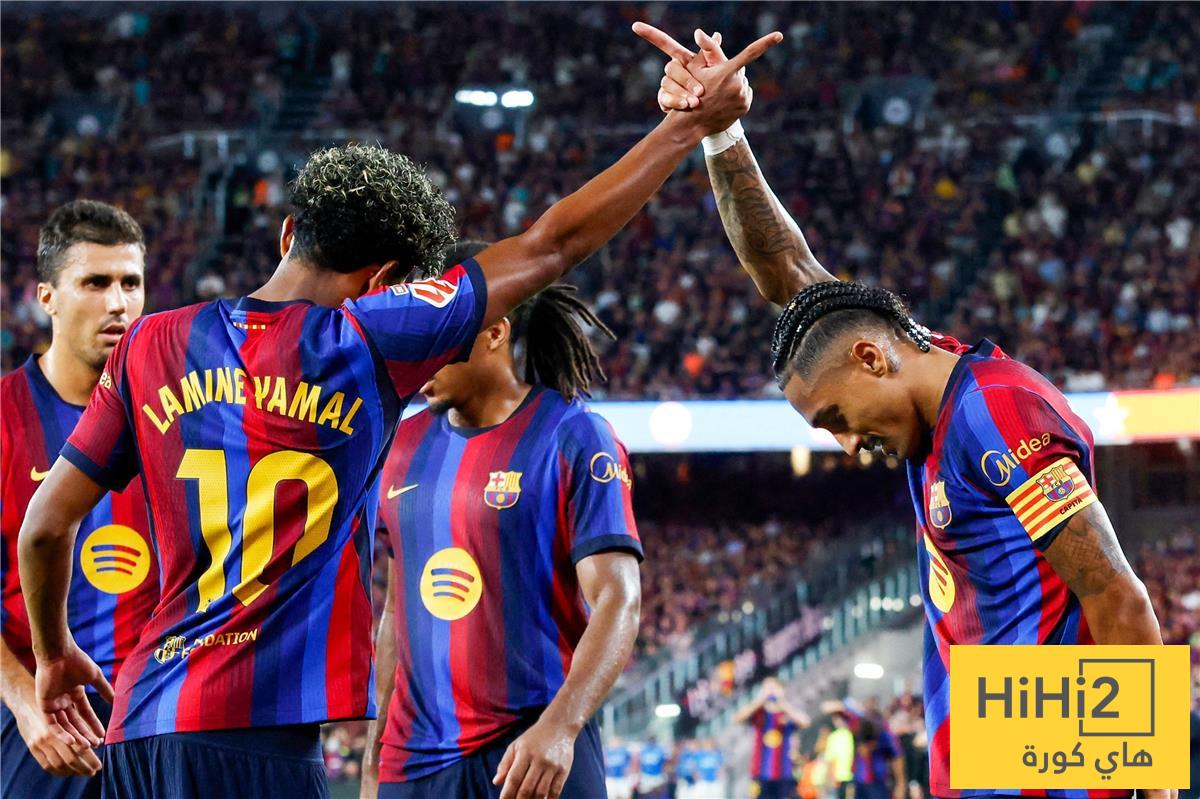 7 انتصارات و33 هدفًا.. برشلونة يستحضر إنجازًا غائبًا منذ 111 عامًا