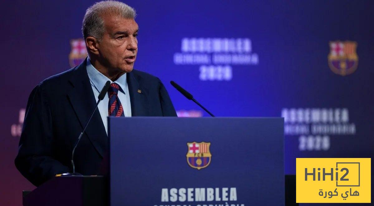 لابورتا يكشف رد فعل أتلتيكو مدريد على عرض برشلونة لـ ألفاريز