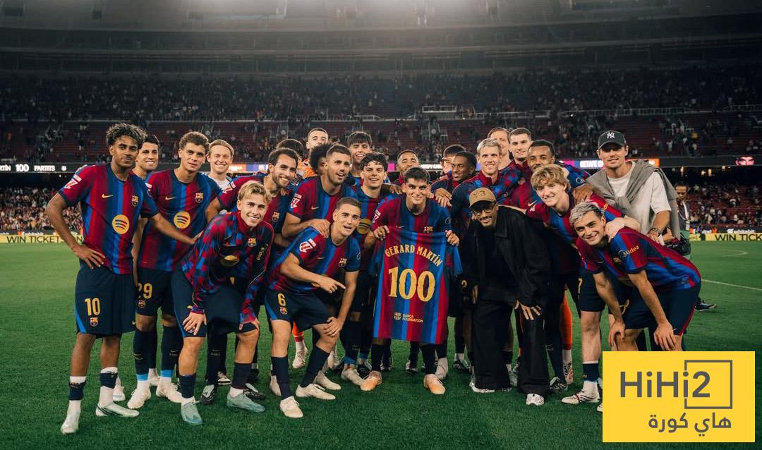 جيرارد مارتين يدخل تاريخ برشلونة برقم مميز