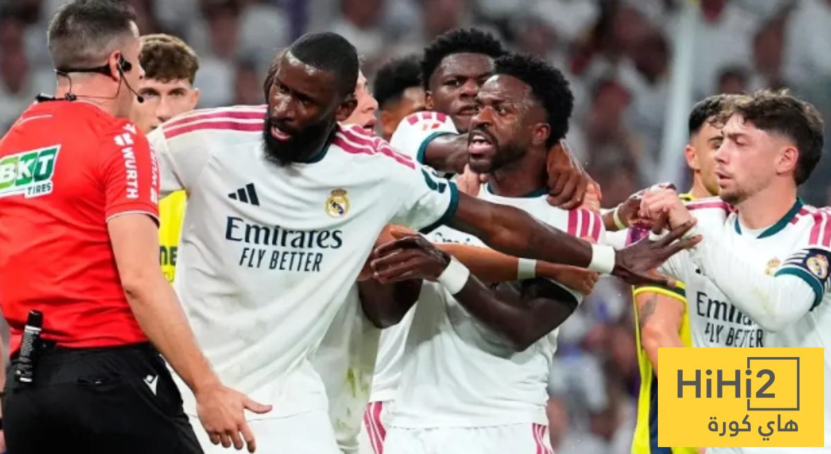 هتاف جماهير البرنابيو بعد طرد فينيسيوس ضد فياريال