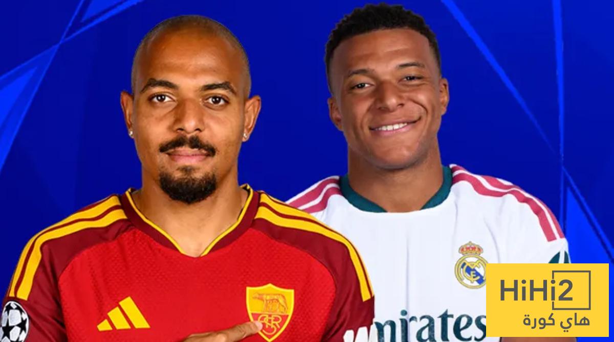 الأرقام توضح التفوق الكاسح لريال مدريد على روما