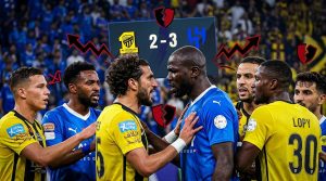 احتجاجات ثلاثي الاتحاد بعد الكلاسيكو تصل إلى تقرير مراقب المباراة