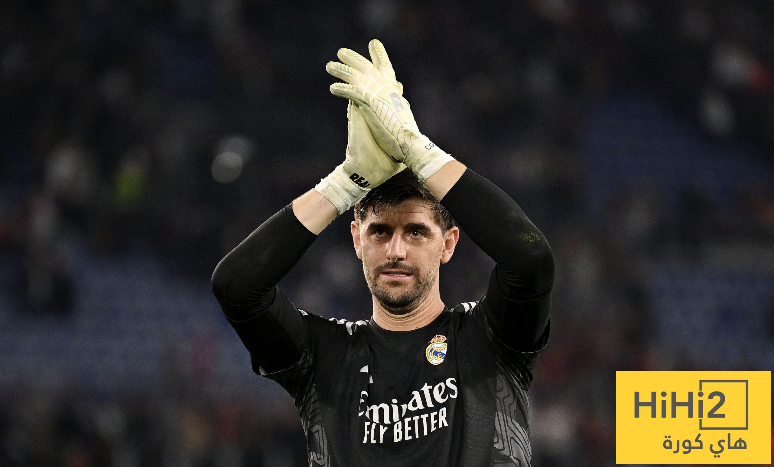 كورتوا يسلط الضوء على كلمة السر في عودة ريال مدريد