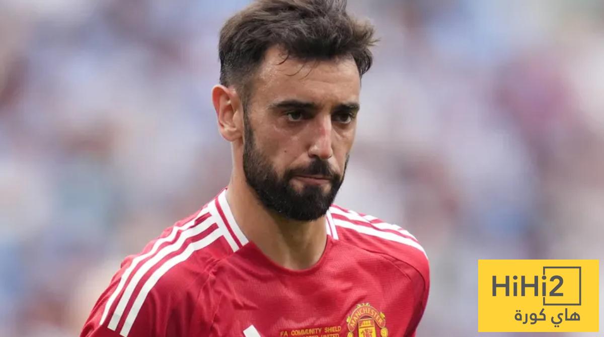 رقم سلبي يوضح معاناة برونو فيرنانديز مع مانشستر يونايتد