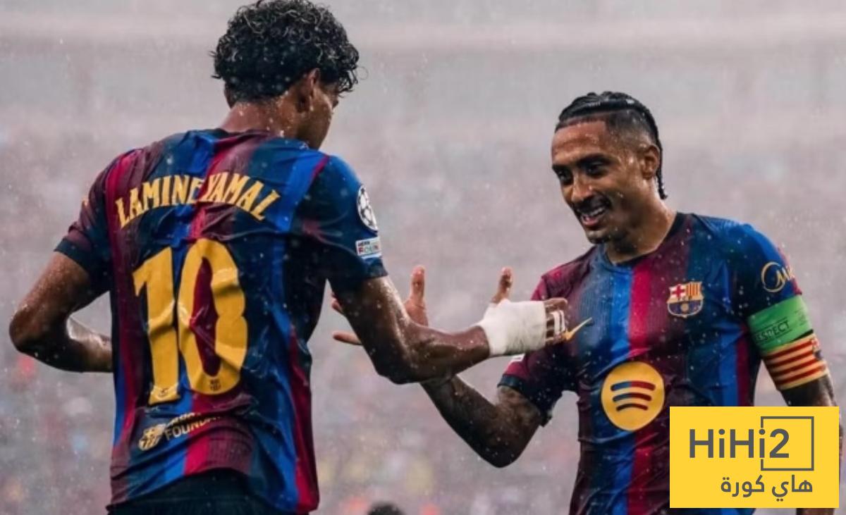 ثنائية رافينيا ولامين تقتحم تاريخ الدوري الاسباني