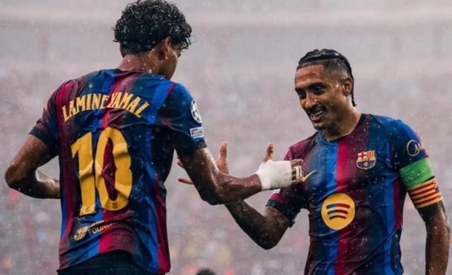 ثنائية رافينيا ولامين تقتحم تاريخ الدوري الاسباني