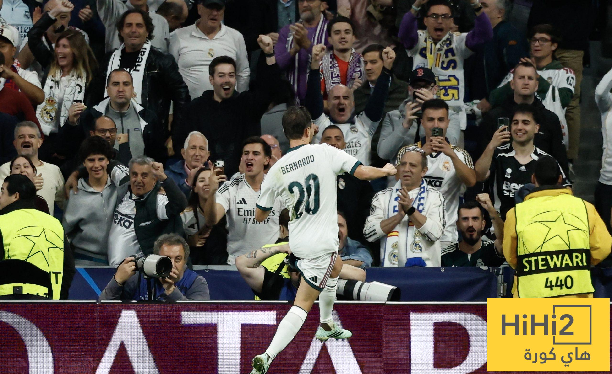 بيرناردو سيلفا يعيد بصمة البرتغال لتاريخ ريال مدريد الأوروبي