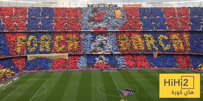 الكشف عن تيفو جماهير برشلونة ضد ريال مدريد