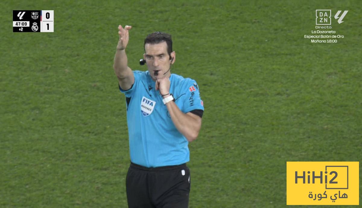خبير تحكيمي يقيم حكم الكلاسيكو في الشوط الأول