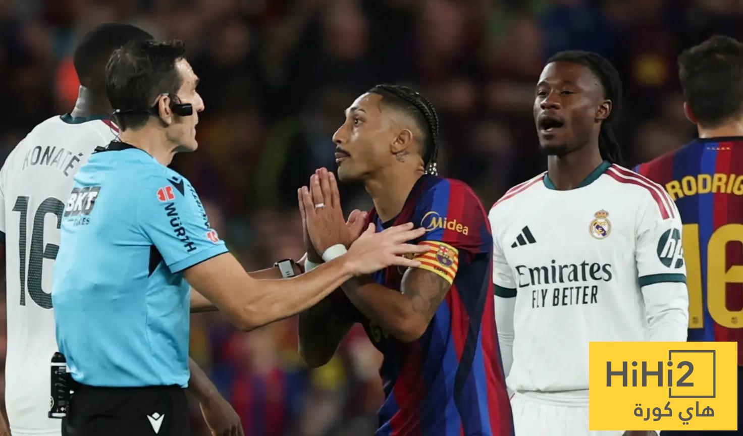 تقييم حكم مباراة برشلونة وريال مدريد في الكلاسيكو