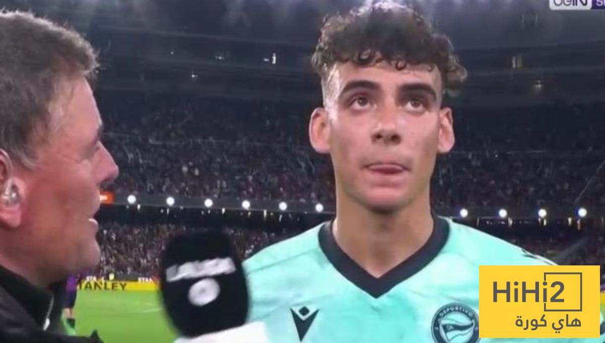 مساحات سبورت : تصريحات لاعب الافيس بين شوطي مباراة برشلونة